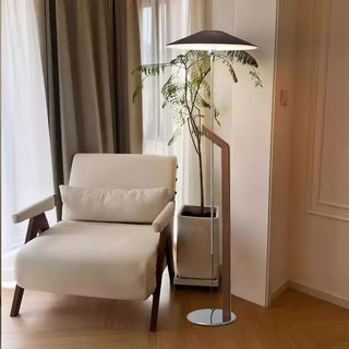 Zen Arc Minimalist Wood Floor Light