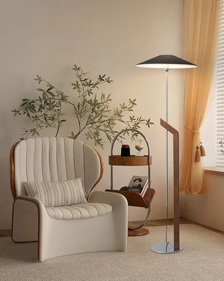 Zen Arc Minimalist Wood Floor Light