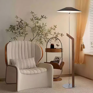 Zen Arc Minimalist Wood Floor Light