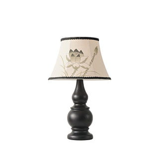 Zen Lotus Vintage Wood Table Light