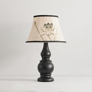 Zen Lotus Vintage Wood Table Light