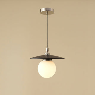 Zen Orb Oriental Wood Pendant Light