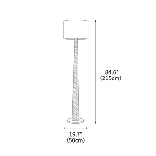 Echo Tapered Wood Floor Lamp