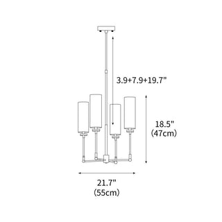 Ziyi Elegant Brass Chandelier
