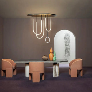 Caspian Modern Acrylic Linear Chandelier