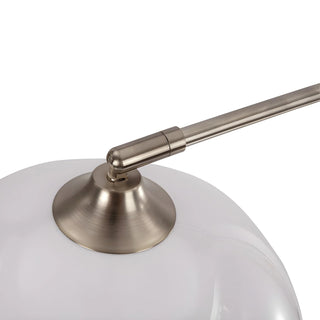 Aethervox Mid-Century Modern Arch Floor Lamp - Metal Design with Marble Accents for Living Room