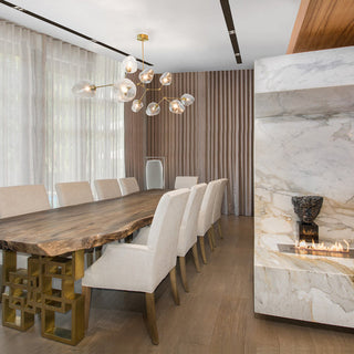Bifurcation Contemporary Glass Chandelier
