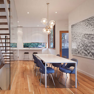 Bifurcation Contemporary Glass Chandelier