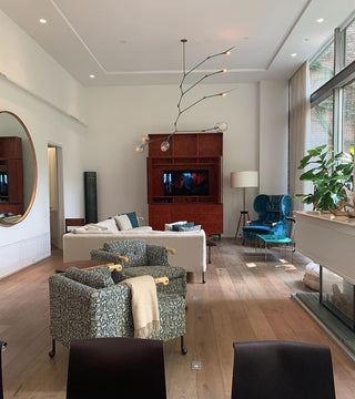 Bifurcation Contemporary Glass Chandelier