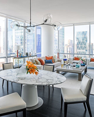 Bifurcation Contemporary Glass Chandelier