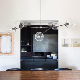 Bifurcation Contemporary Glass Chandelier