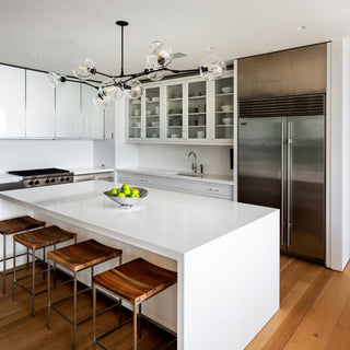 Bifurcation Contemporary Glass Chandelier