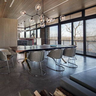 Bifurcation Contemporary Glass Chandelier