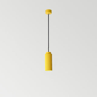 Contemporary Nordic Round Cylinder Iron Aluminum 1-Light Pendant Light For Bedroom