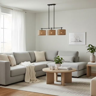 Ravelo Rustic Drum Pendant Light with Sculptural Metal Design for Dining and Living Spaces