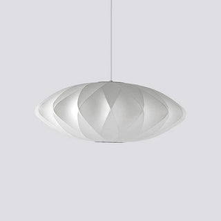 Luna Mulberry Silk Oval Pendant Light